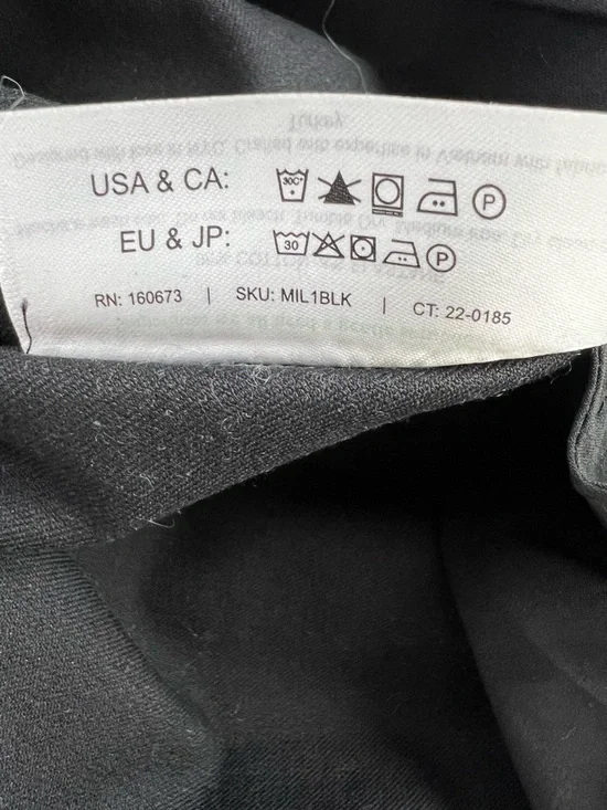 M.M. LaFleur Black Cotton & Elastane Blend High Rise Five Pocket Denim Pant - Picture 16 of 16